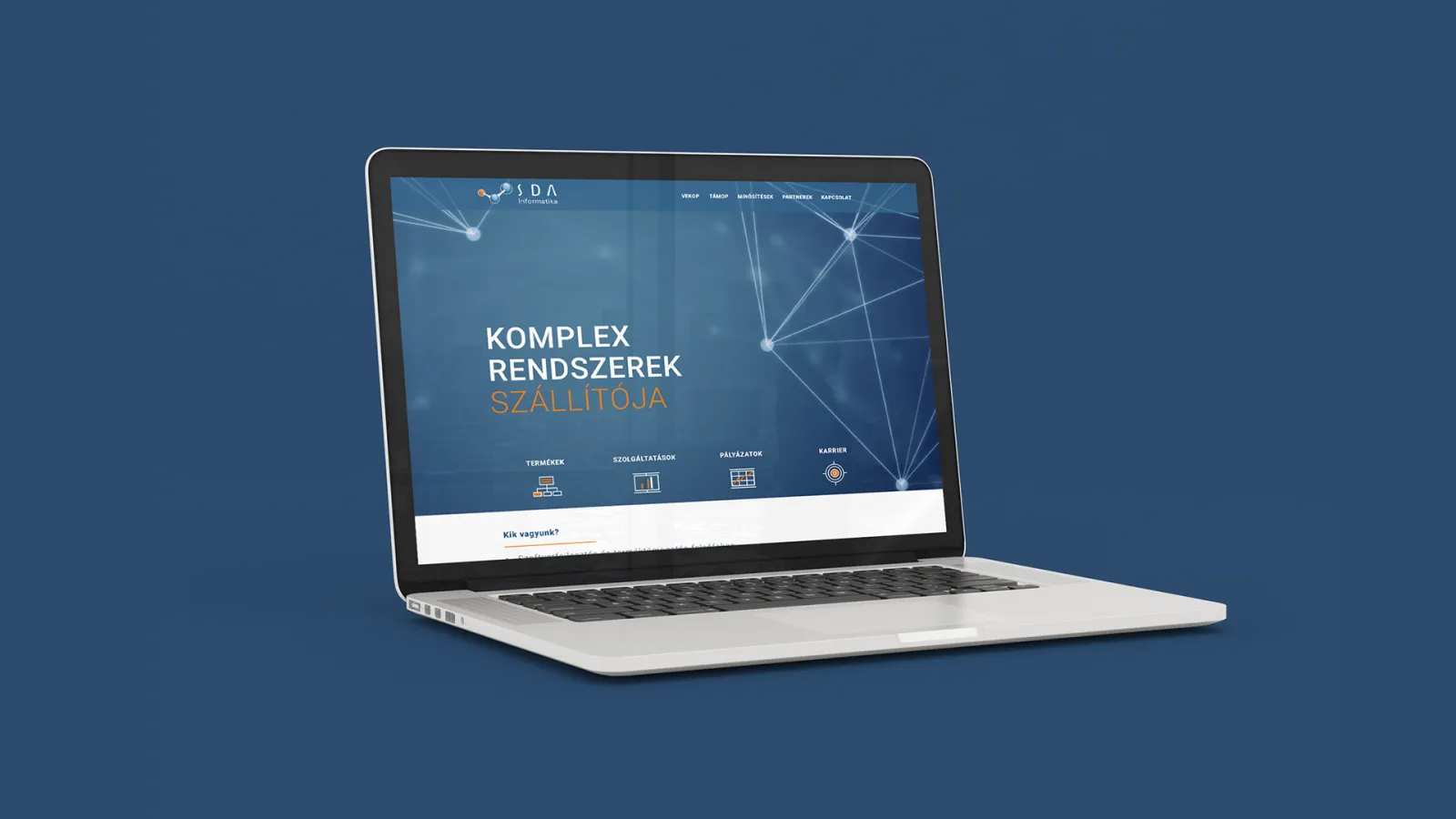 SDA Informatika weboldal újratervezés