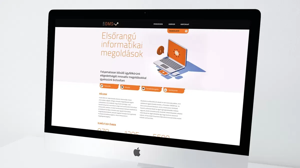 SDA DMS web- és prospektus tervezés